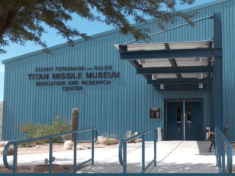 Titan Missile Museum Education and Research Center Entrance. 