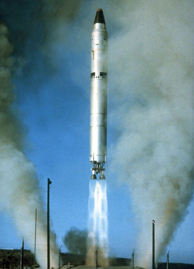 Launch test of a Missile. 